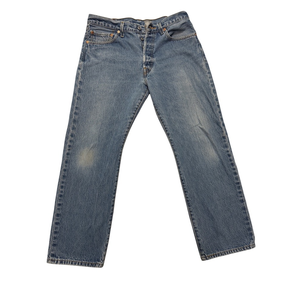 Vintage 2004 Levi's 501 Original Fit Mens Jeans Medium Wash 35x31 Button Fly